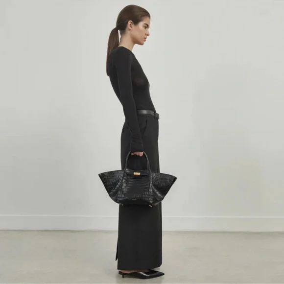 DeMellier Midi New York black croc effect bag brand new never worn in dustbag! - Picture 13 of 15